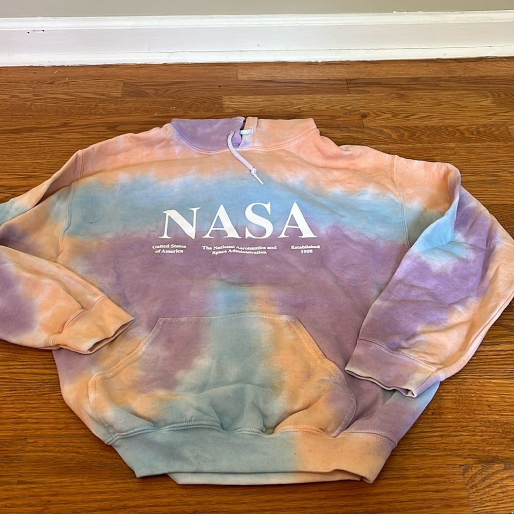 Neon Riot Women’s Tye Dye Nasa Sweatshirt Size Small